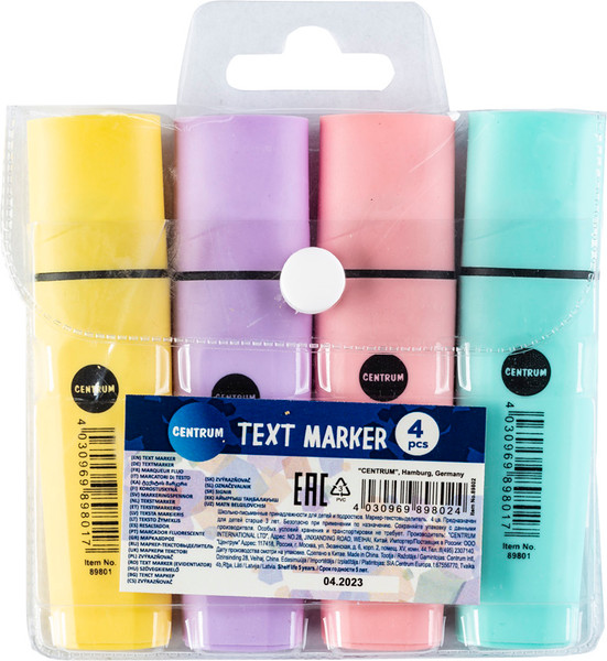 Изображение товара Набор маркеров Centrum 89802 (4шт)