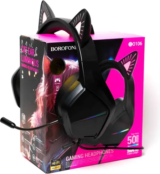 Изображение товара Беспроводные наушники Borofone BO106 (розовый)