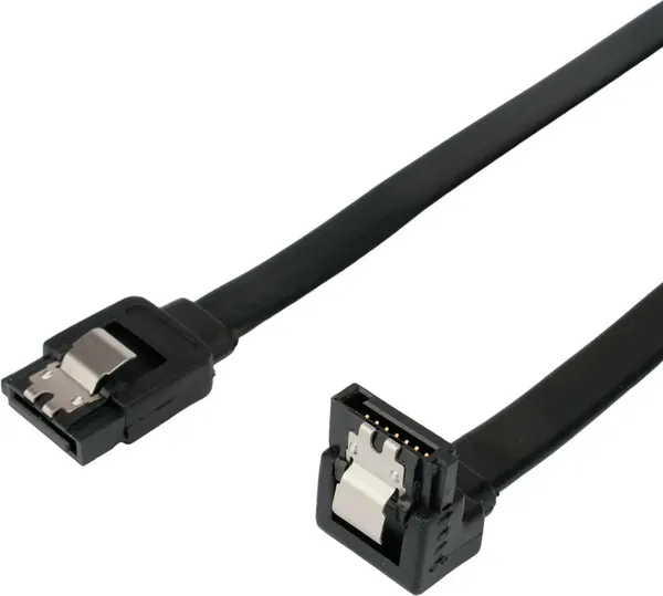 Изображение товара Кабель Cablexpert CC-SATAM-DATA90-BL-50CM (0.5м, черный)