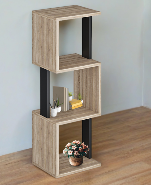 Изображение товара Стеллаж Макс Стайл СН-3 (дуб/черный)