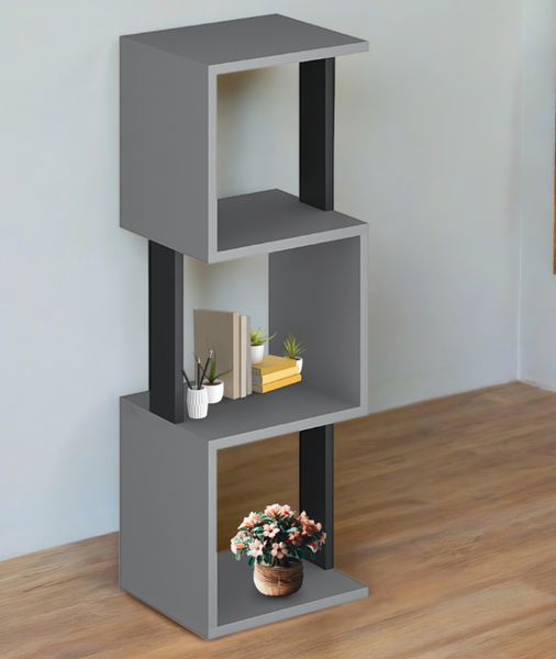 Изображение товара Стеллаж Макс Стайл СН-3 (серый/черный)