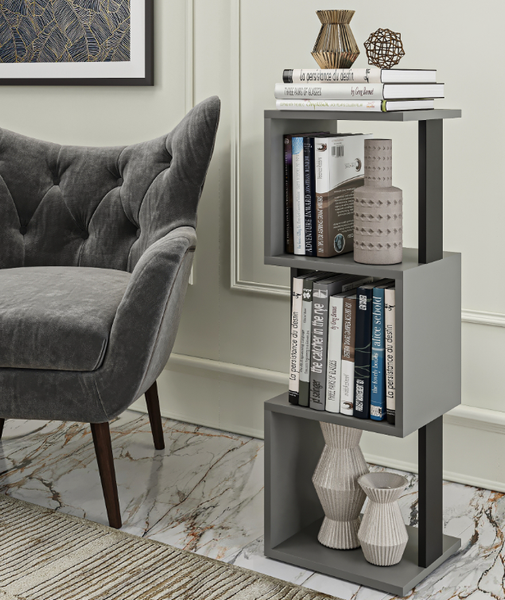 Изображение товара Стеллаж Макс Стайл СН-3 (серый/черный)