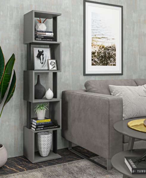 Изображение товара Стеллаж Макс Стайл СН-5 (серый/черный)