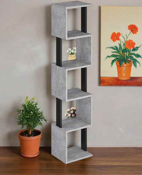 Изображение товара Стеллаж Макс Стайл СН-5 (бетон темный/черный)