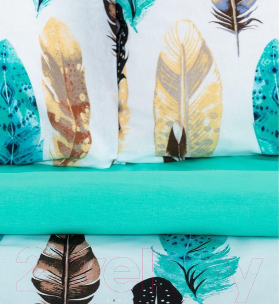 Изображение товара Комплект постельного белья Этель Перья / 2759794