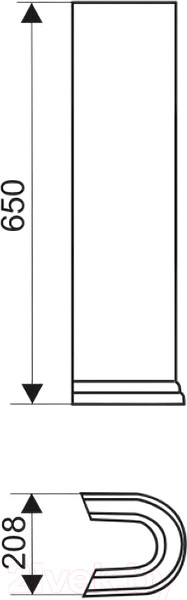 Изображение товара Пьедестал Оскольская керамика Престиж (зеленый)