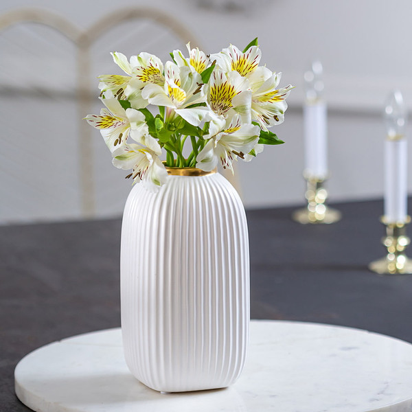 Изображение товара Ваза Mandarin Decor Сан-Ремо FS13284-20white (белое золото)