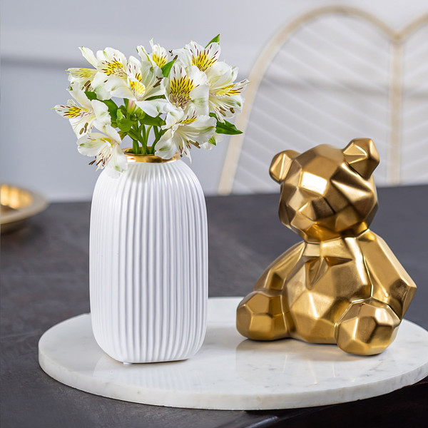 Изображение товара Ваза Mandarin Decor Сан-Ремо FS13284-20white (белое золото)