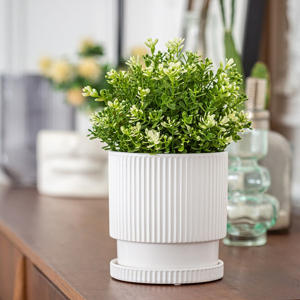 Изображение товара Вазон Mandarin Decor Альмера FS14375-13 (белый)