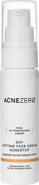 Изображение товара Крем для лица AcneZero Дневной матирующий акнестоп Для проблемной кожи лица / 022021 (30мл)