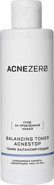 Изображение товара Тонер для лица AcneZero Балансирующий Акнестоп Для проблемной кожи лица / 02204101 (195мл)