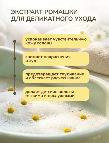 Изображение товара Шампунь детский Dalin с экстрактом ромашки (200мл)