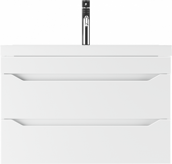 Изображение товара Тумба под умывальник Айсберг Bazis 80 Ева В2 DA5917T (с двумя ящиками)