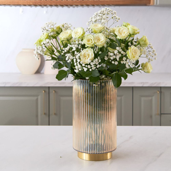 Изображение товара Ваза Mandarin Decor Лира GL50113-25gold (карамель)