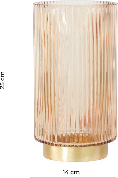Изображение товара Ваза Mandarin Decor Лира GL50113-25gold (карамель)