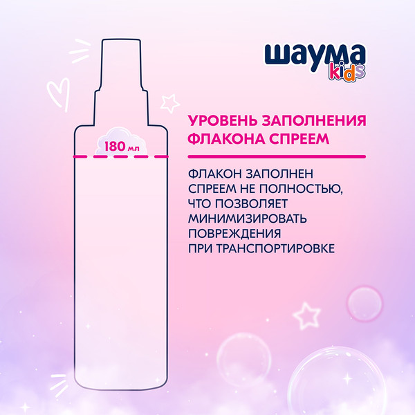 Изображение товара Спрей детский для волос Шаума Kids Легкое расчесывание (180мл)