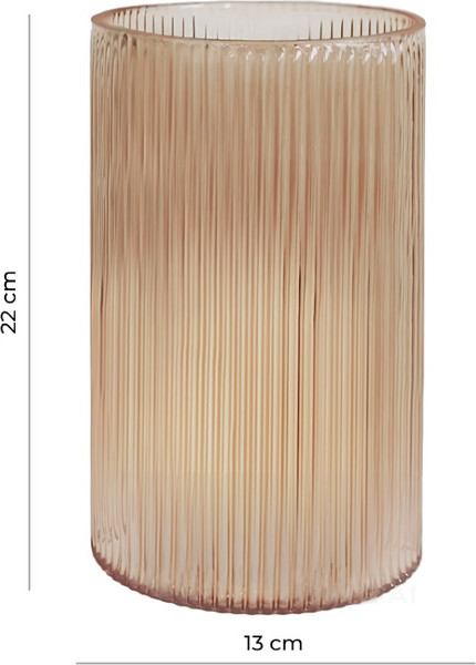 Изображение товара Ваза Mandarin Decor Фумо GL51355-22gold (карамель)