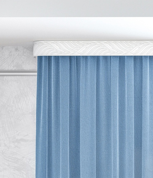 Изображение товара Карниз для штор LEGRAND Феникс 7см 2м 2р с поворотами / 58147065 (белый матовый)