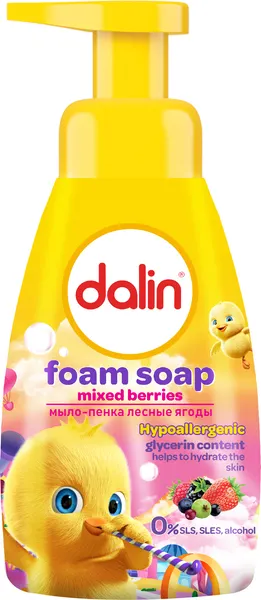 Изображение товара Мыло жидкое детское Dalin Лесные ягоды Мыло-пенка (200мл)