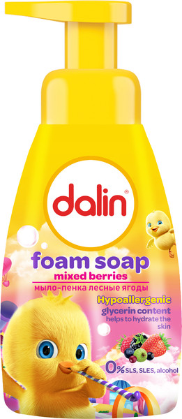 Изображение товара Мыло жидкое детское Dalin Лесные ягоды Мыло-пенка (200мл)