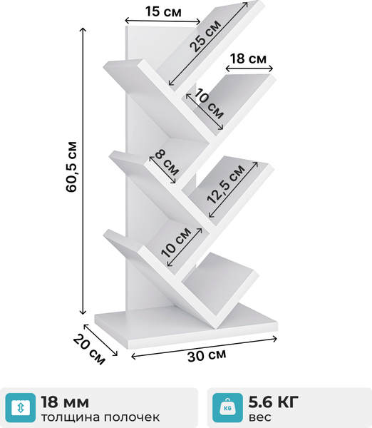 Изображение товара Подставка для бутылок Макс Стайл БТ-600 (белый)