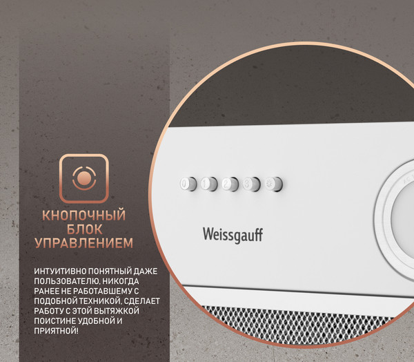 Изображение товара Вытяжка скрытая Weissgauff Box 452 White