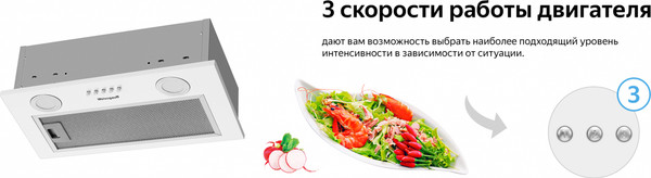 Изображение товара Вытяжка скрытая Weissgauff Box 452 White