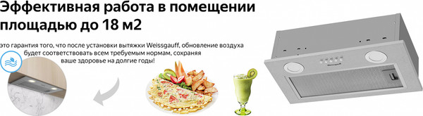 Изображение товара Вытяжка скрытая Weissgauff Box 455 Inox
