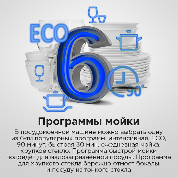 Изображение товара Посудомоечная машина Maunfeld MWF60121W