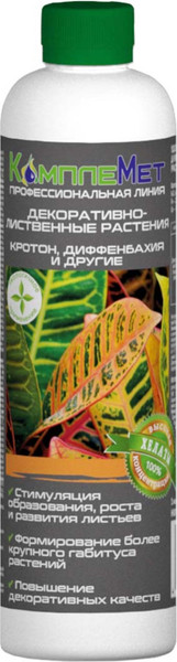 Изображение товара Удобрение КомплеМет Декоративно-лиственные растения (400мл)