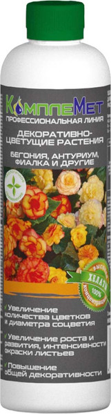 Изображение товара Удобрение КомплеМет Декоративно-цветущие растения (400мл)