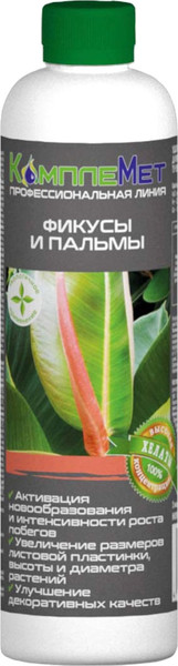 Изображение товара Удобрение КомплеМет для фикусов и пальм (400мл)