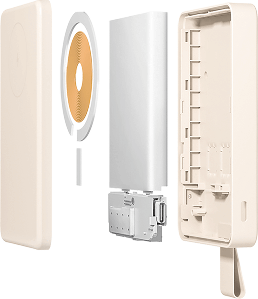 Изображение товара Портативное зарядное устройство Xiaomi Magnetic Power Bank 6000mAh / BHR9074GL (бежевый)
