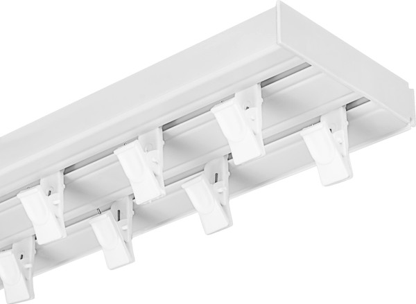 Изображение товара Карниз для штор СинДекор 2-рядный С прищепкой (2.0м)