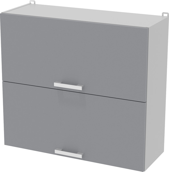 Изображение товара Шкаф навесной для кухни Интерлиния Компо ВШ80-720-2дг (серебро)