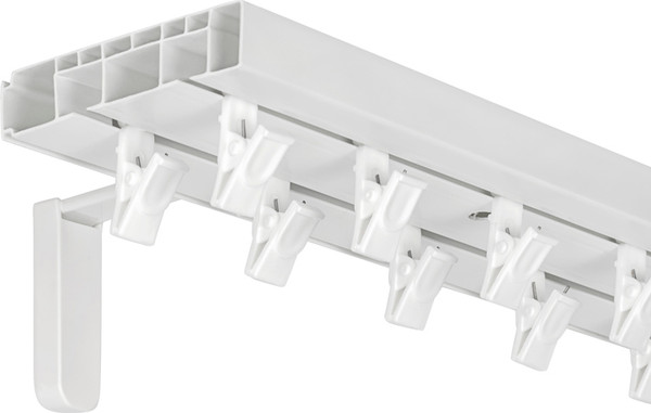 Изображение товара Карниз для штор СинДекор 2-рядный С прищепкой и кроншейном (2.2.м)