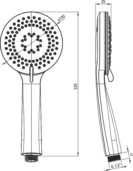 Изображение товара Душевой гарнитур Deante Arnika Steel NQA F41K