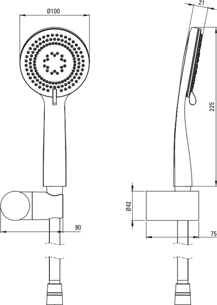 Изображение товара Душевой гарнитур Deante Arnika Steel NQA F41K