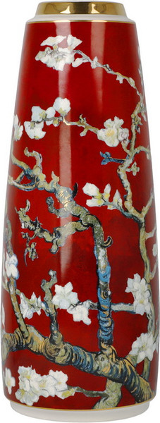 Изображение товара Ваза Goebel Artis Orbis. Van Gogh. Цветущие ветки миндаля / 67-062-94-1 (красный)