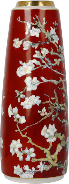 Изображение товара Ваза Goebel Artis Orbis. Van Gogh. Цветущие ветки миндаля / 67-062-94-1 (красный)