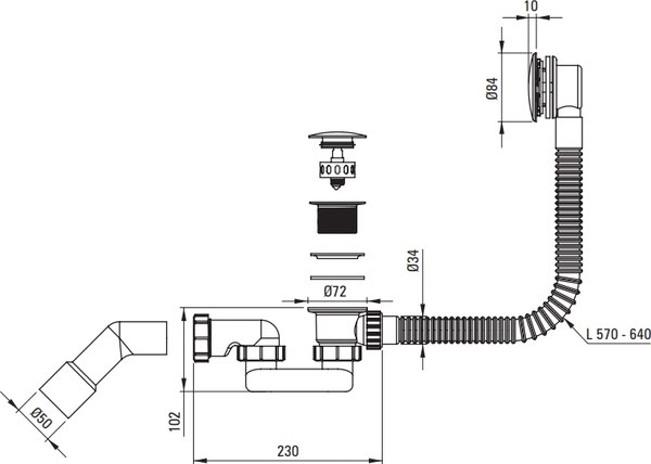 Изображение товара Сифон Deante NHC D57B