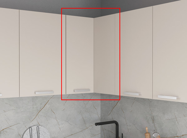 Изображение товара Шкаф навесной для кухни Интерлиния Компо ВШУП-720 (дуб серый)