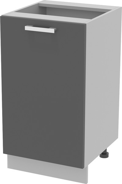 Изображение товара Шкаф-стол кухонный Интерлиния Компо НШ45р-1дв (антрацит)