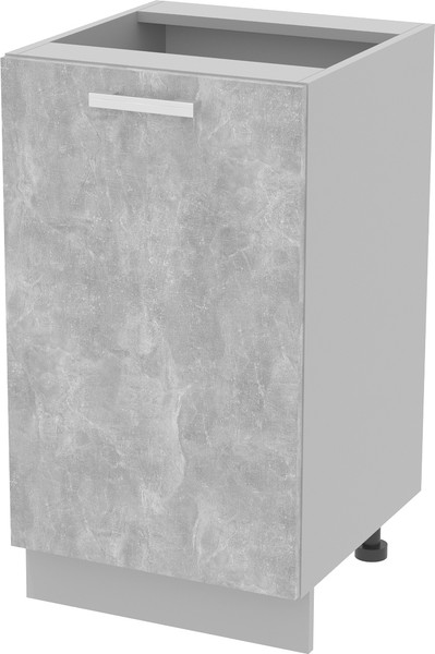 Изображение товара Шкаф-стол кухонный Интерлиния Компо НШ45р-1дв (бетон)