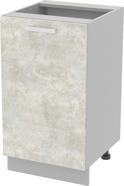 Изображение товара Шкаф-стол кухонный Интерлиния Компо НШ45р-1дв (бетон лайт)
