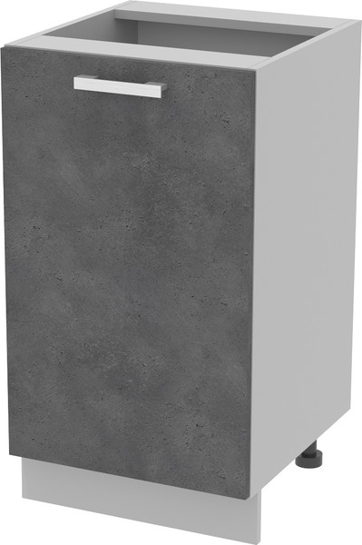 Изображение товара Шкаф-стол кухонный Интерлиния Компо НШ45р-1дв (бетон портленд)