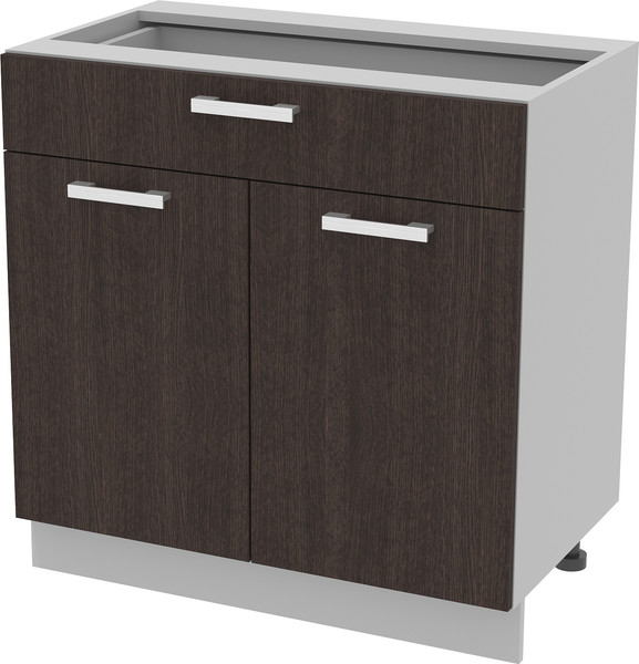 Изображение товара Шкаф-стол кухонный Интерлиния Компо НШ80рш1 (дуб венге)