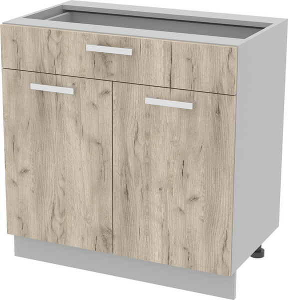 Изображение товара Шкаф-стол кухонный Интерлиния Компо НШ80рш1 (дуб серый)