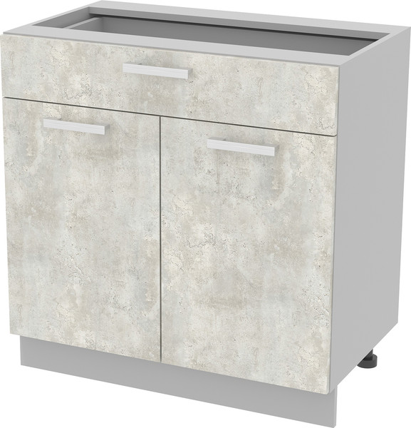 Изображение товара Шкаф-стол кухонный Интерлиния Компо НШ80рш1 (бетон лайт)