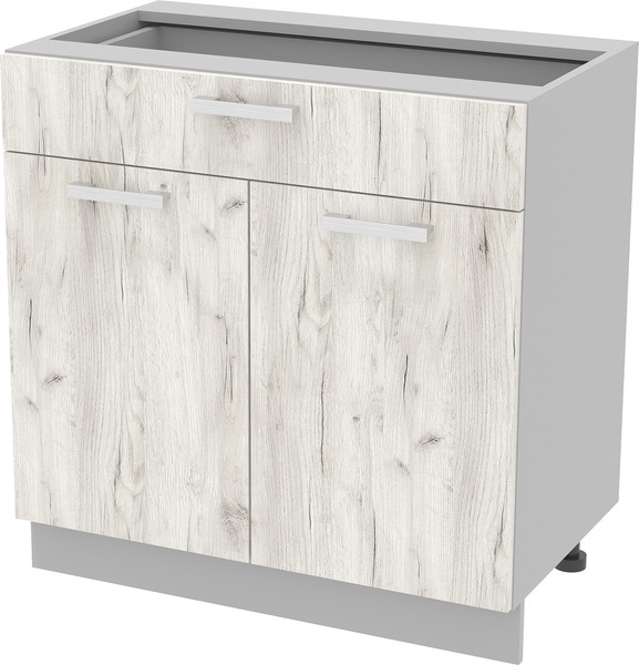 Изображение товара Шкаф-стол кухонный Интерлиния Компо НШ80рш1 (дуб белый)